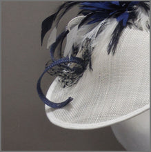Load image into Gallery viewer, Formal Flower Hatinator in Navy Blue & Ivory