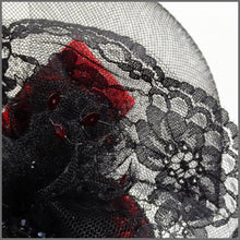 Load image into Gallery viewer, Halloween Red & Black Queen Vampire Headdress
