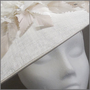 Hatinator for Derby day in White & Oyster
