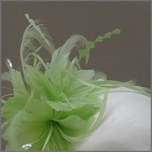 Load image into Gallery viewer, Headband Fascinator in Lime Green for Race Day