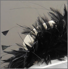 Load image into Gallery viewer, Mother of the Bride Wedding Hat in Ivory & Black