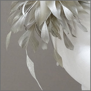 Occasion Feather Fascinator in Champagne Gold on Headband
