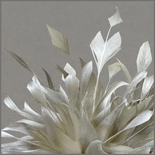 Load image into Gallery viewer, Occasion Feather Headpiece in Champagne Gold for Formal Event