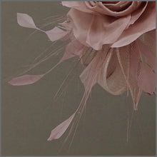 Load image into Gallery viewer, Feather Occasion Fascinator Headband in Nude Pink