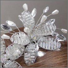 Load image into Gallery viewer, Sparkly Crystal & Pearl Bridal Wedding Tiara