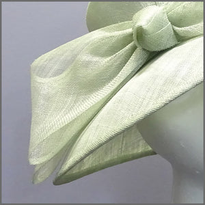 Wedding Hat in Pale Green with Bow