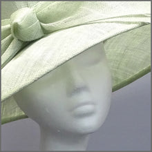 Load image into Gallery viewer, Wedding Hat in Pale Green with Bow