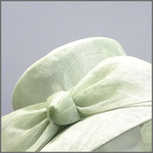 Load image into Gallery viewer, Wedding Hat in Pale Green with Bow