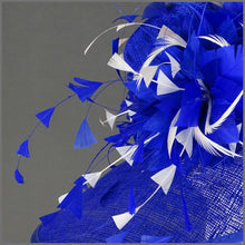 Load image into Gallery viewer, Miranda Hat - Cobalt Blue &amp; White