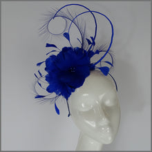 Load image into Gallery viewer, Kiara Fascinator - Cobalt Blue