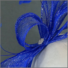 Load image into Gallery viewer, Emerson Fascinator - Cobalt Blue