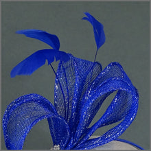 Load image into Gallery viewer, Emerson Fascinator - Cobalt Blue
