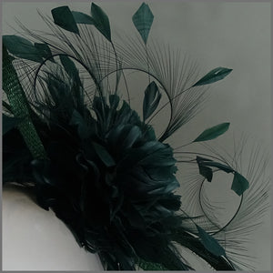 Harmony Fascinator - Emerald Green