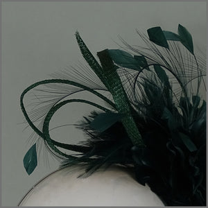 Harmony Fascinator - Emerald Green