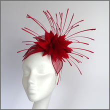 Load image into Gallery viewer, Ashley Fascinator - Red