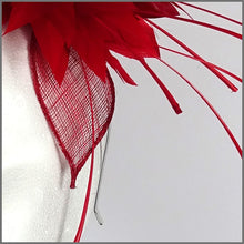 Load image into Gallery viewer, Ashley Fascinator - Red