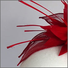 Load image into Gallery viewer, Ashley Fascinator - Red