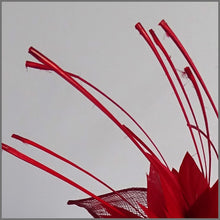 Load image into Gallery viewer, Ashley Fascinator - Red
