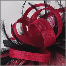 Load image into Gallery viewer, Monica Disc Fascinator - Fuschia Pink &amp; Dark Navy