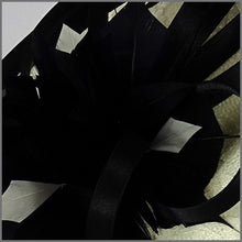 Load image into Gallery viewer, Enid Disc Fascinator - Ivory &amp; Black