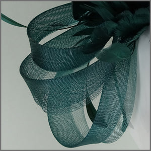 Tabitha Fascinator - Emerald Green