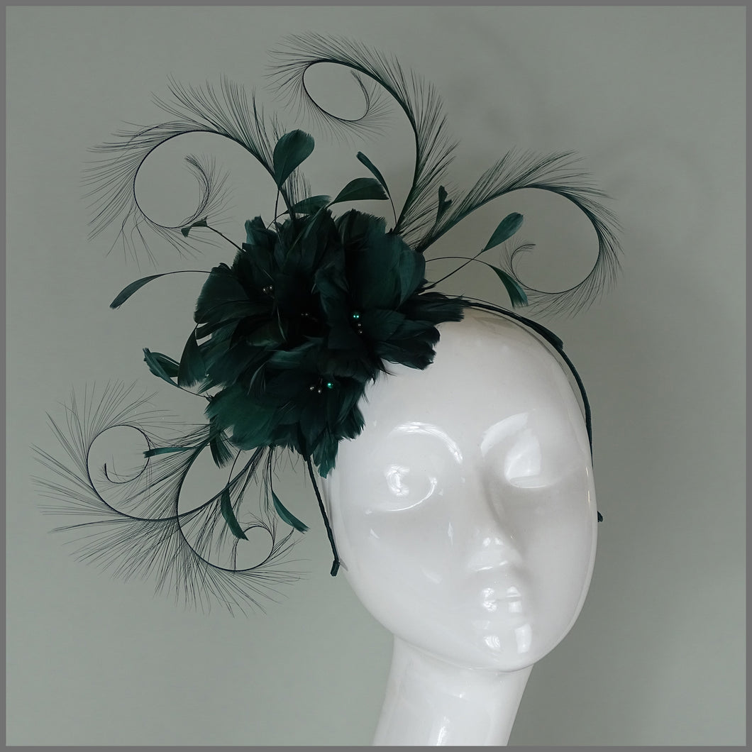Remi Fascinator - Emerald Green