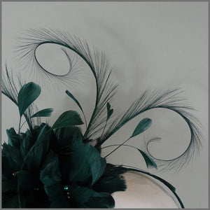 Remi Fascinator - Emerald Green