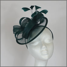 Load image into Gallery viewer, Emery Disc Fascinator - Emerald Green