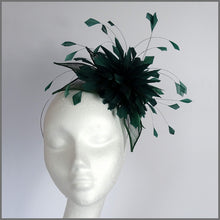 Load image into Gallery viewer, Breanna Fascinator - Emerald Green