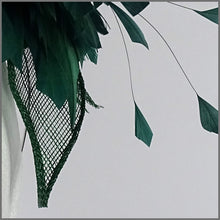 Load image into Gallery viewer, Breanna Fascinator - Emerald Green
