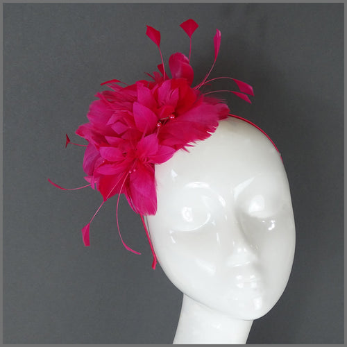 Bethany Fascinator - Fuschia Pink