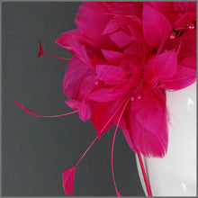 Load image into Gallery viewer, Bethany Fascinator - Fuschia Pink