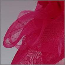 Load image into Gallery viewer, Anita Disc Fascinator - Hot Pink