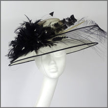 Load image into Gallery viewer, Noelle Hat - Ivory &amp; Black