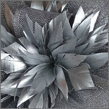Load image into Gallery viewer, Judy Disc Fascinator - Metallic Silver