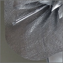 Load image into Gallery viewer, Judy Disc Fascinator - Metallic Silver