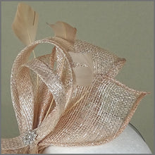Load image into Gallery viewer, Kendal Fascinator - Pink &amp; Silver