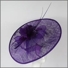 Load image into Gallery viewer, Monique Disc Fascinator - Purple