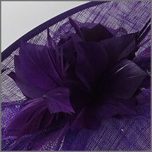 Load image into Gallery viewer, Monique Disc Fascinator - Purple