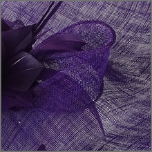 Load image into Gallery viewer, Monique Disc Fascinator - Purple