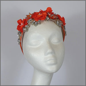 Mila Headband Fascinator - Red