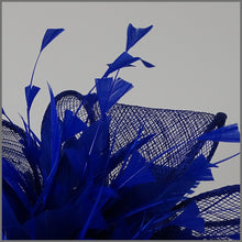 Load image into Gallery viewer, Valentina Fascinator - Cobalt Blue