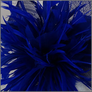 Valentina Fascinator - Cobalt Blue
