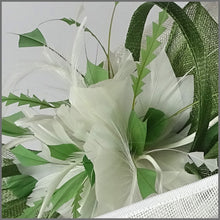 Load image into Gallery viewer, Eden Hat - White &amp; Eden Green