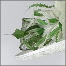 Load image into Gallery viewer, Eden Hat - White &amp; Eden Green