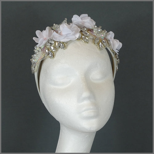 Mila Headband Fascinator - White