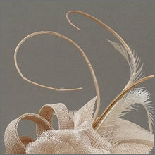 Load image into Gallery viewer, Nude/Blush Pink Flower Fascinator for Ladies Day