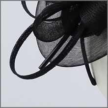 Load image into Gallery viewer, Black Crinoline Special Occasion Disc Fascinator