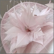 Load image into Gallery viewer, Blush Pink Flower Fascinator for Royal Ascot