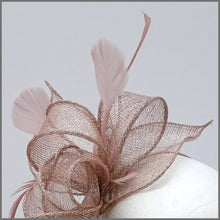 Load image into Gallery viewer, Blush Pink &amp; Silver Special Occasion Feather Headpiece